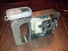 Gopro Hero2 Dive Mount Whit Remote Holder! 3D Printer Model