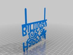 Birthday Cake Topper 3D Printer Model