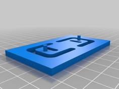 Latch Plate Template 3D Printer Model