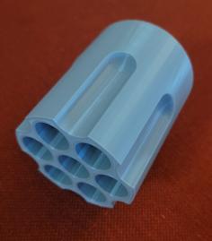 Revolver Cylinder Pencil Cup 3D Printer Model