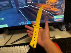 XenoHunter Knife From Valorant 3D Printer Model