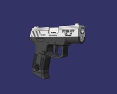 Handgun : Taurus PT320 ( Monobloc ) 3D Printer Model