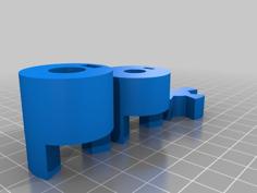 Parametric Spider Axis Coupler In OpenJsCad 3D Printer Model