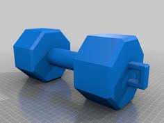 Key Chain Dog Dumbell 3D Printer Model