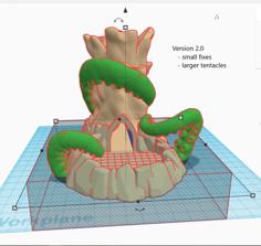 Mini / Micro Tentacle Dice Tower 3D Printer Model