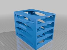 4 HDD Shelf Side Mounted 3D Printer Model