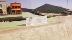 HO Scale Fence 3D Printer Model