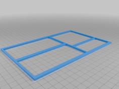 Customizable Aquarium Lid Frame For 5.5 Gallons 3D Printer Model