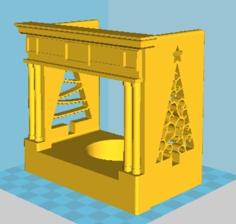 Fireplace Tealight Holder 3D Printer Model