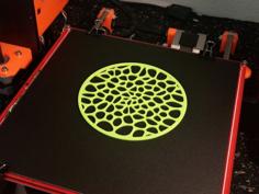 Voronoi Coaster 3D Printer Model