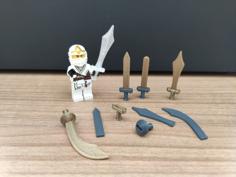 Lego Sword Collection – Separate Handle And Blades 3D Printer Model