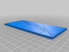 Seam Allowance Ruler 3D Printer Model