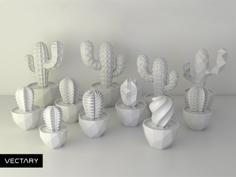 VECTARY Succulent Collection 3D Printer Model