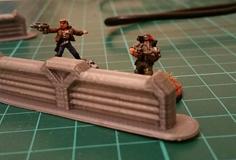 15mm SciFi Barricade Scenery 3D Printer Model