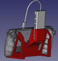 Steam Deck + Hub Stand/wall Mount 3D Printer Model