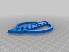 Corvette C4 Logo Emblem 3D Printer Model