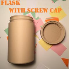 Flask, With Screw Cap 3D Printer Model