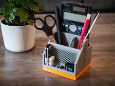 Rugged Desktop Organizer 3D Printer Model