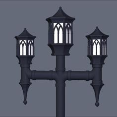 Gas Street Lamp Decor 3D Printer Model