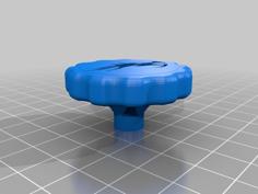 Extruder Knob With Ender Dragon Logo 3D Printer Model