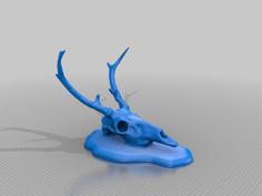 Tall Deer Horns 3D Printer Model