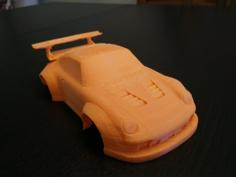 Porsche 911 GT2 Slot Car Body 3D Printer Model