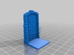 Freestanding Dungeon Door (Remix Of Isolt’s Zombicide Door) 3D Printer Model