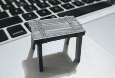 Wooden Stool 3D Printer Model