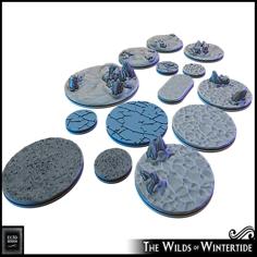 1 – 3″ Bases – Wilds Of Wintertide 3D Printer Model