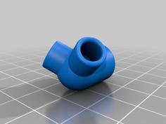 Tee Pipe Connector Fully Customizable 3D Printer Model