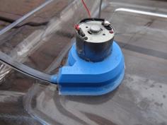 CD-Rom Motor Pump With Hose Adapter 3D Printer Model