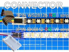 Connector 3PIN WS2812b – SK6812 Strip 3D Printer Model