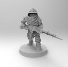 Feudal Conscript Guardsman 3D Printer Model