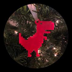 Offline Dinosaur Holiday Ornament 3D Printer Model