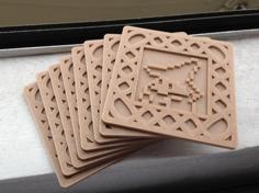 8-Bit Videogame Coasters 3D Printer Model