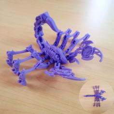 Cyber Scorpion(Print-in-Place) 3D Printer Model