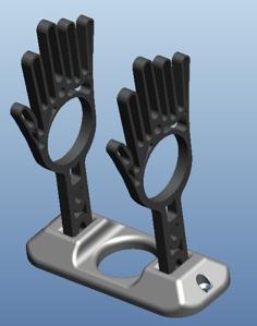 Glove Holder/Dryer For Waterski Gloves – Multiple Applications 3D Printer Model