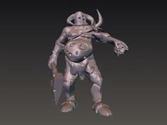 Nurgle Champion 3D Printer Model