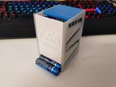 Battery Dispenser For AAA Micro (Batteriespender) 3D Printer Model