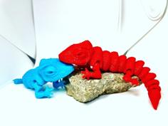 ARTICULATED Chameleon 3D Printer Model