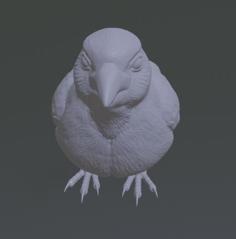 Sitting Sparrow 3D Printer Model