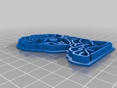 Cookie Cutter Frozen Character 3D Printer Model