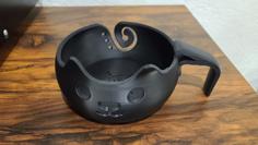 Yarn Bowl With Desk Hook 3D Printer Model