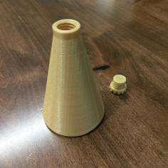 Cone Bottle With Screw Lid ( Flask ) 3D Printer Model