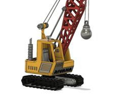 Accessory For Yellow Crawler Crane 3D Printer Model