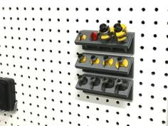 Router Bit Pegboard Caddy 3D Printer Model