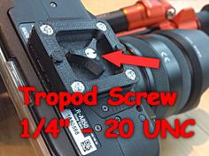 Camera Tripod Screw (1/4″ – 20 UNC) 3D Printer Model