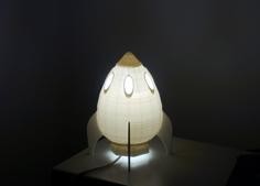 Rocket Lamp 3D Printer Model