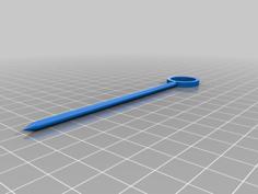 Round Cocktail Stick 3D Printer Model