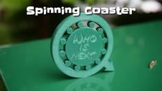 Spinning Coaster 3D Printer Model